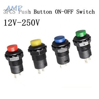 ⚡NEW 8⚡Button Switch Push Button Round SPST Self-locking Switch 12 Mm Dash Boat