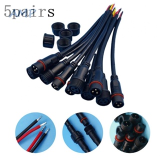 ⚡NEW 8⚡Cable Connector 2/3-Pin 5 Pairs Accessories IP65 Waterproof Male And Female