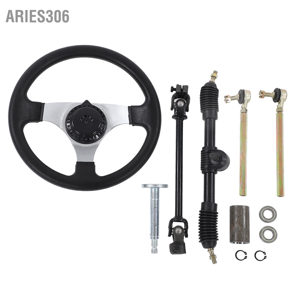 aries306-ชุดประกอบพวงมาลัย-go-kart-ปรับได้-300-มม-11-8-นิ้วเส้นผ่านศูนย์กลางสำหรับเครื่องยนต์-150cc-250cc