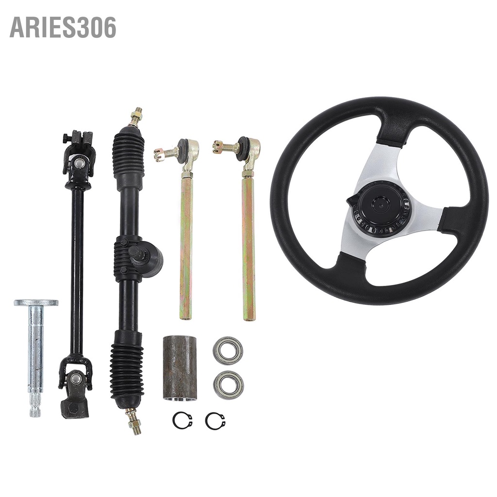 aries306-ชุดประกอบพวงมาลัย-go-kart-ปรับได้-300-มม-11-8-นิ้วเส้นผ่านศูนย์กลางสำหรับเครื่องยนต์-150cc-250cc