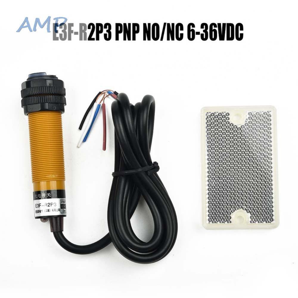 new-8-reflective-photoelectric-switch-e3f-r2p3-no-nc-pnp-with-indicator-light