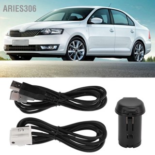 Aries306 สเตอริโออะแดปเตอร์ปลั๊ก USB สายเชื่อมต่อชุดเปลี่ยนสำหรับ Peugeot 206 207 307