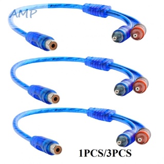 ⚡NEW 8⚡Y Splitter 1 Female To 2 Male 1Pcs/3Pcs Accessory Car Audio Wire Splitter