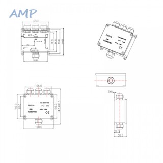 ⚡NEW 8⚡Junction Box 450V 9-12mm Cable Connector For Outdoor Use Waterproof 4 Way