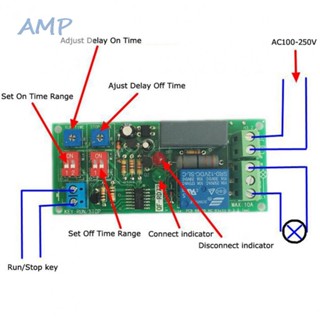 ⚡NEW 8⚡Relay Module 88*38*22mm AC 100V-250V AC110V 120V 220V Infinite Cycle Timer Turn