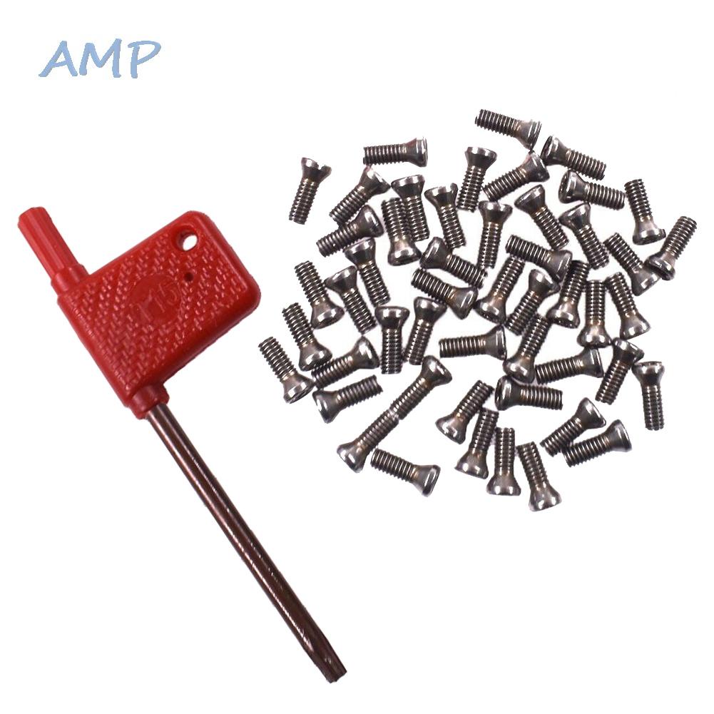 new-8-screws-machine-screw-with-wrench-50pcs-50x-durable-for-carbide-inserts