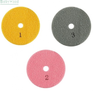 【Big Discounts】Quality Assurance 3PCS 4 Inch Diamond Polishing Pads for Granite Marble Concrete#BBHOOD