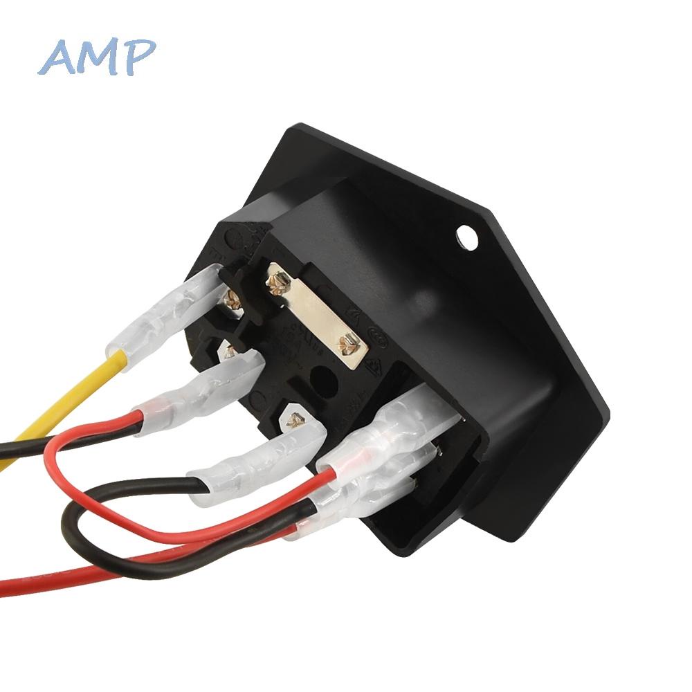 new-8-power-switch-red-rocker-rocker-switch-with-triple-10a-250v-fuse-modular-plug