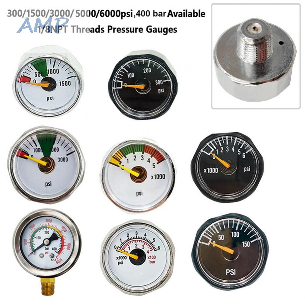 new-8-barometer-pressure-gauge-outdoor-1pcs-0-400bar-1-8npt-thread-paintball