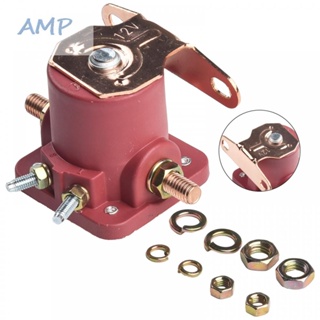 ⚡NEW 8⚡Red Solenoid Relay 10-32 Columns 12V 5.4*5.4*6.4cm/2.1*2.1*2.5in Red Color