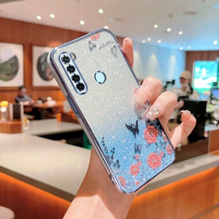 เคส Redmi Note 8 เคสโทรศัพท์มือถือ ลายดอกไม้ ผีเสื้อ -HY