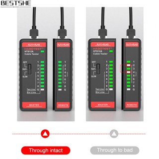 Ht812a เครื่องทดสอบสายเคเบิลเครือข่าย และสายโทรศัพท์ แบบเร็ว และแม่นยํา