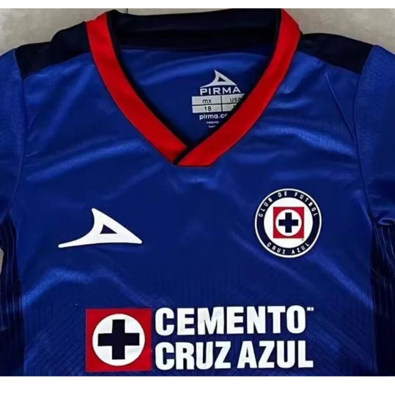 เสื้อกีฬาแขนสั้น-ลายทีมชาติฟุตบอล-cruz-azul-23-24-ชุดเหย้า-สีฟ้า-สําหรับเด็ก