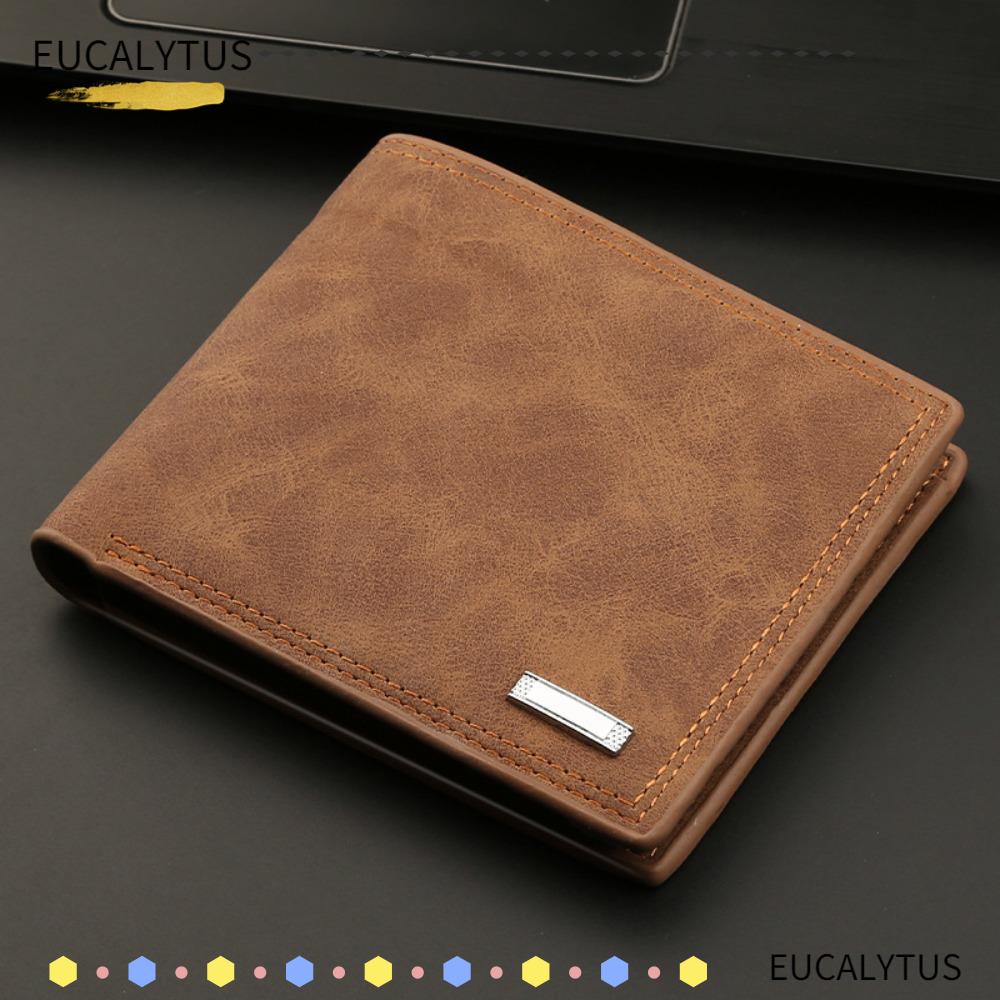 eutus-กระเป๋าสตางค์-ใบสั้น-หนัง-pu-สีพื้น-ความจุเยอะ-มินิมอล-ใส่เหรียญได้-กลางแจ้ง