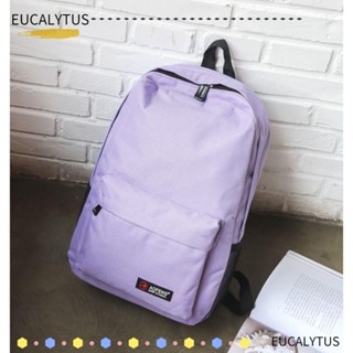 Eutus กระเป๋าเป้สะพายหลัง ผ้าโพลีเอสเตอร์ มีซิป ซักได้ 10 สี สําหรับนักเรียน เดินทาง