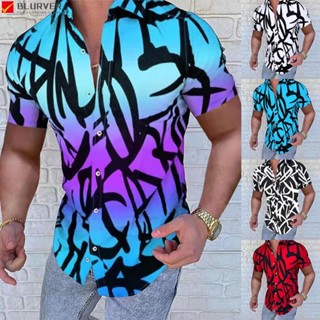เสื้อเชิ้ตแขนสั้นลําลอง ระบายอากาศได้ดี เหมาะกับเดินชายหาดกลางแจ้ง สไตล์ฮาวาย สําหรับผู้ชาย