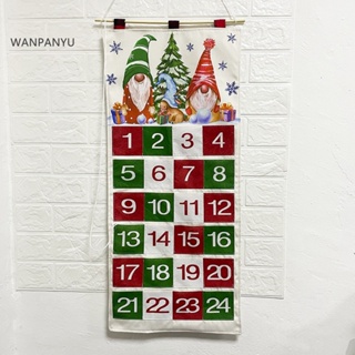 Wanpanyu ปฏิทินนับถอยหลังคริสต์มาส แบบแขวน 24 ช่อง หลากสี สําหรับวันหยุด