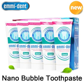 EMMI-DENT Nano Bubble Toothpaste Teeth Whitening Deep Clean Health