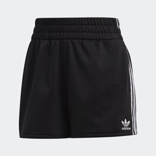 adidas ไลฟ์สไตล์ กางเกงขาสั้น 3-Stripes ผู้หญิง สีดำ FM2610