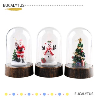 Eutus โคมไฟ Led รูปซานตาคลอส สโนว์แมน ใช้แบตเตอรี่ 3 สี สําหรับตกแต่งคริสต์มาส