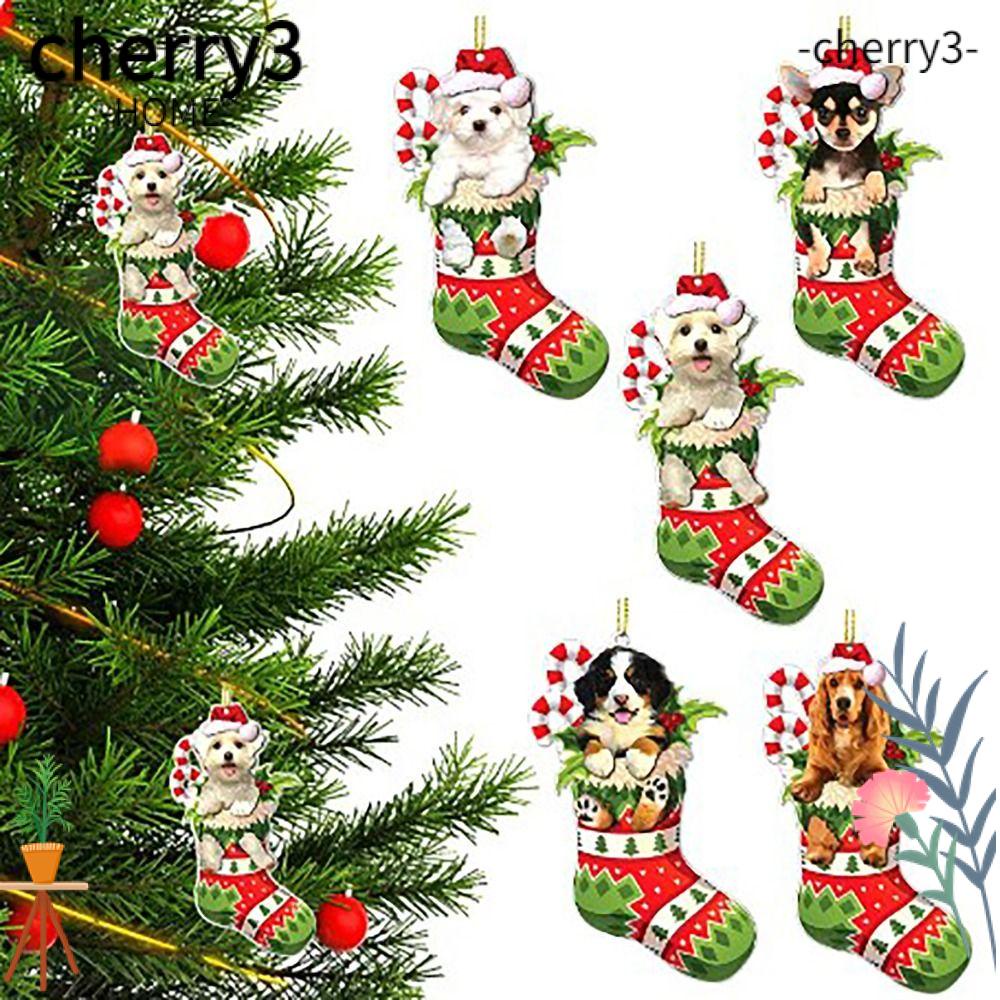 cherry3-ตุ๊กตาเอลฟ์-อะคริลิค-สําหรับแขวนตกแต่งบ้าน-ต้นคริสต์มาส
