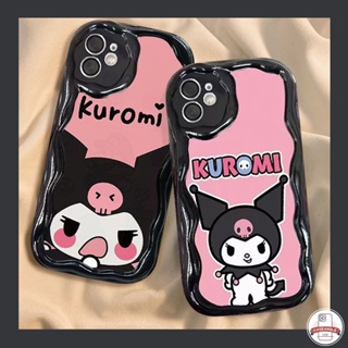 เคสโทรศัพท์มือถือนิ่ม ขอบโค้ง ลายการ์ตูนคุโรมิน่ารัก 3D สีชมพู สําหรับ Redmi Note 11 12 10 Pro Max Plus 10C 10A 9A 9 9T A1 A2 10 12C 9C NFC 10s 11s Poco M3 MI 12 11 Lite ผ้าคลุม