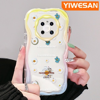 เคสโทรศัพท์มือถือใส แบบนิ่ม ลายดอกเดซี่ กันกระแทก สําหรับ Huawei Mate 30 Pro Mate 40 Pro P30 Pro P40