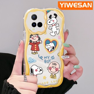 ใหม่ เคสโทรศัพท์มือถือแบบนิ่ม ใส กันกระแทก ลายการ์ตูนสนูปปี้ สําหรับ VIVO Y21 2021 Y21G Y33s Y21s Y21e Y21a Y21t T1x 4G