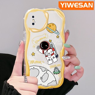 เคสโทรศัพท์มือถือแบบนิ่ม ใส กันกระแทก ลายดวงจันทร์อวกาศ แฟชั่น สําหรับ iPhone X Xs Xr Xs Max
