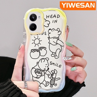 เคสโทรศัพท์มือถือแบบนิ่ม ใส กันกระแทก ลายการ์ตูนหมีพูห์ยิ้ม สําหรับ Realme 10