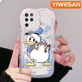 เคสโทรศัพท์มือถือ ซิลิโคน ใส กันกระแทก ลายการ์ตูนโดนัลด์ดั๊กน่ารัก สําหรับ OPPO A94 4G F19 Pro Reno 5F Reno 5 Lite