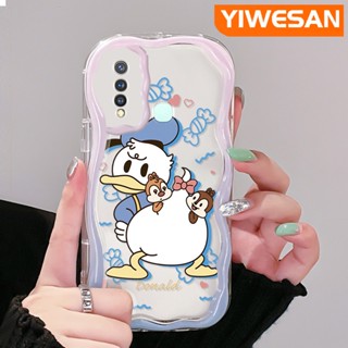 เคสโทรศัพท์มือถือ ซิลิโคนใส กันกระแทก ลายการ์ตูนโดนัลด์ดั๊กน่ารัก สําหรับ VIVO Y19 Y5s