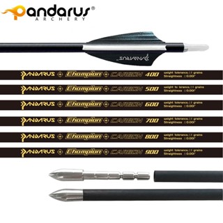 12pc ลูกศรคาร์บอนบริสุทธิ์ ID4.2mm.001"SP400-1600 ยิงธนูกีฬาเป้าหมาย PANDARUS