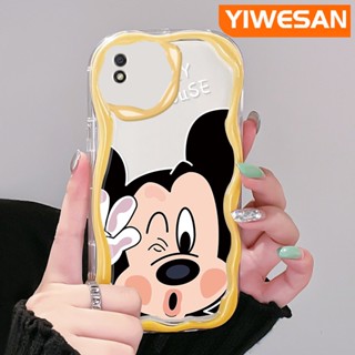 เคสโทรศัพท์มือถือ ซิลิโคนนุ่ม ใส ลายการ์ตูนมิกกี้เมาส์ สีครีม แฟชั่น สําหรับ Xiaomi Redmi 9C NFC Redmi 9A 9i A1 A2 POCO C31