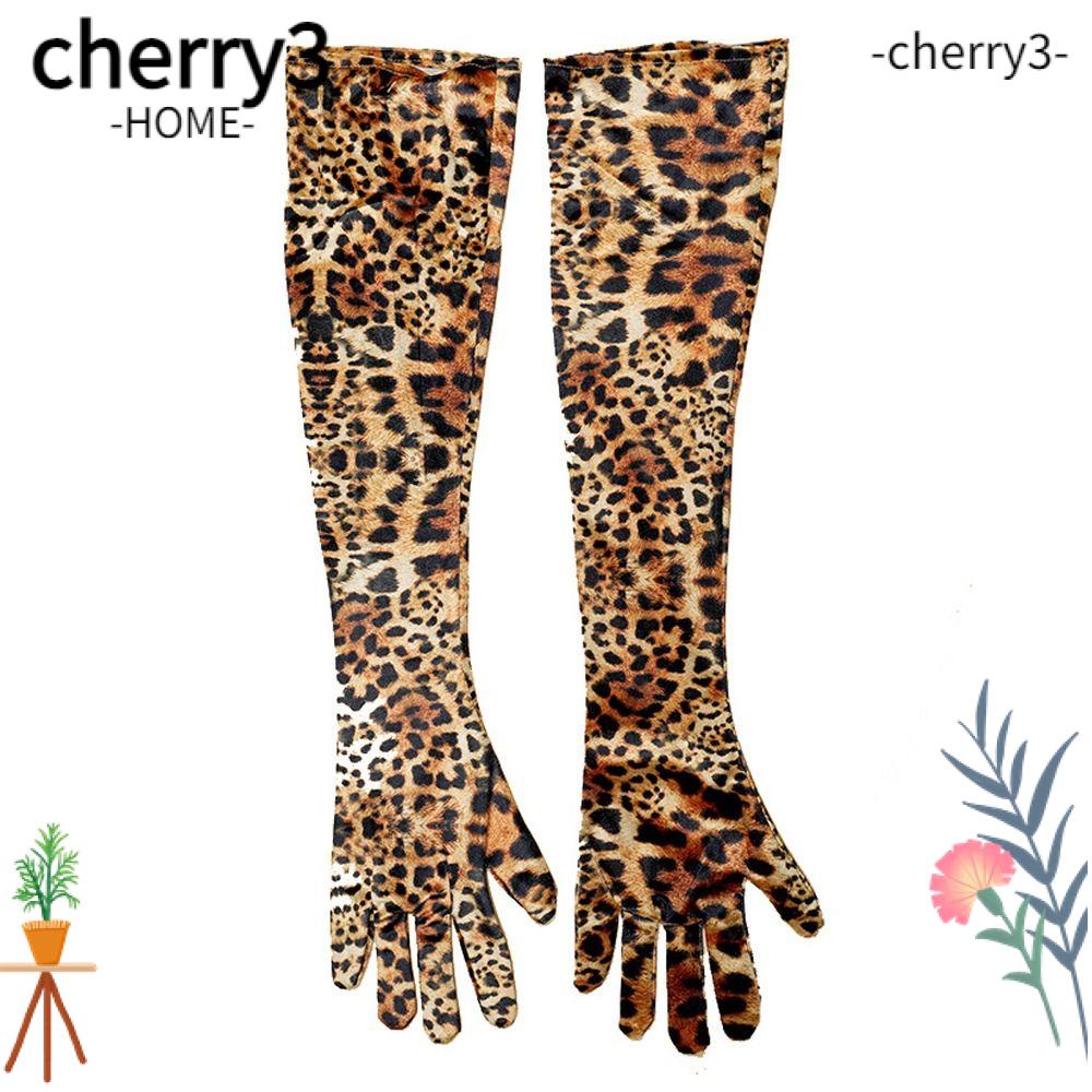 cherry3-ถุงมือยาว-ผ้ากํามะหยี่-พิมพ์ลายเสือดาว-สีทอง-สไตล์พังก์-ดิสโก้-แฟชั่น-สําหรับปาร์ตี้ฮาโลวีน