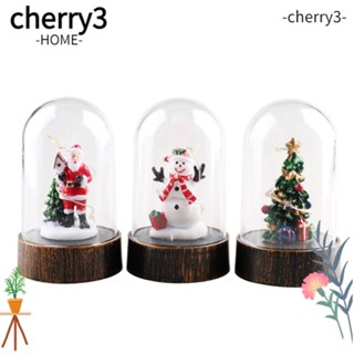 Cherry3 โคมไฟ Led รูปสโนว์แมน ซานตาคลอส สโนว์แมน ใช้แบตเตอรี่ 3 สี สําหรับตกแต่งบ้าน คริสต์มาส