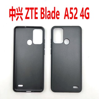 Zte Blade A52 4G เคสสีดํา นิ่ม TPU ซิลิโคน ป้องกันเต็มรูปแบบ