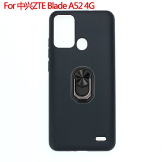 ZTE เคสโทรศัพท์ TPU ป้องกันเต็มเครื่อง พร้อมแหวนขาตั้ง สําหรับ A52 4G A52 4G
