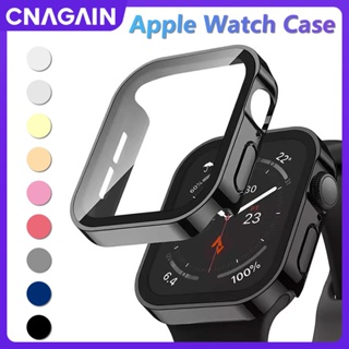 Cnagain เคสนาฬิกาข้อมือ pc เคลือบไฟฟ้า กันน้ํา สําหรับ Apple Watch Ultra SE Series 8 7 6 5 4 iWatch 49 มม. 45 มม. 41 มม. 44 มม. 40 มม.