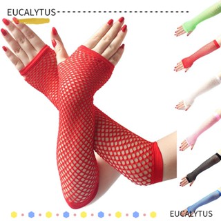 Eutus ถุงมือตาข่าย สไตล์พังก์ โกธิค ดิสโก้ เซ็กซี่ สําหรับผู้หญิง