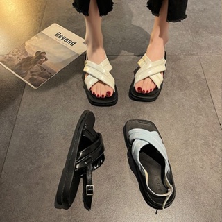 Leosoxs  รองเท้าส้นสูง เซ็กซี่ แฟชั่น สไตล์เกาหลี รองเท้าแตะ 2023 ใหม่  Comfortable Unique High quality ทันสมัย B20H1CO 36Z230909