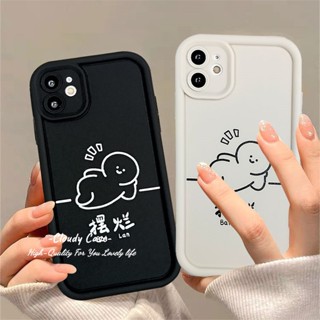 เคสโทรศัพท์มือถือแบบนิ่ม ใส ลายคนตัวเล็กน่ารัก สําหรับ iPhone 15 14 13 11 12 Pro Max 8 7 6 6s Plus XR XS Max SE 2020