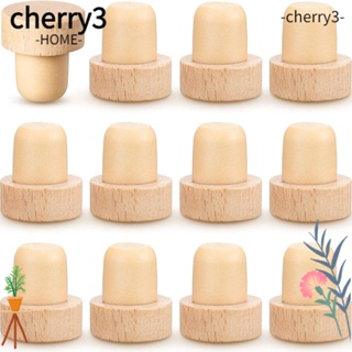 Cherry3 จุกไม้คอร์กขวดไวน์ รูปตัว T 1.3 นิ้ว ใช้ซ้ําได้ 12 ชิ้น