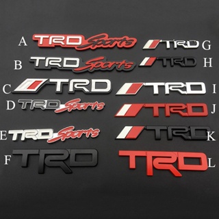 1 X TRD Sport Side Trunk ตราสัญลักษณ์สติกเกอร์รูปลอก Toyota