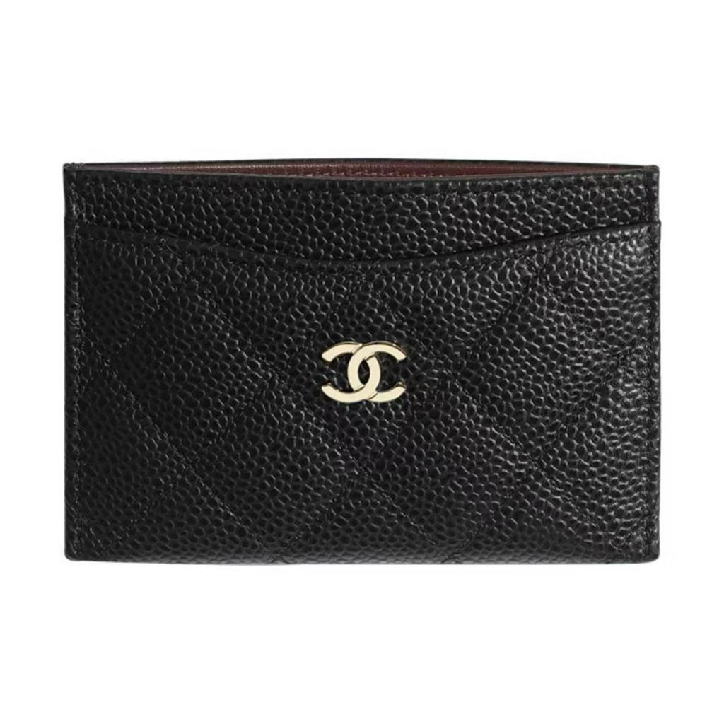 ชาแนล Chanel CF Card Holder ผู้ถือบัตร caviar Shopee Thailand
