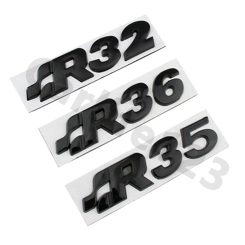 สติกเกอร์โลโก้-volkswagen-bora-r32-r36-r35-สําหรับติดกันชนหลังรถยนต์