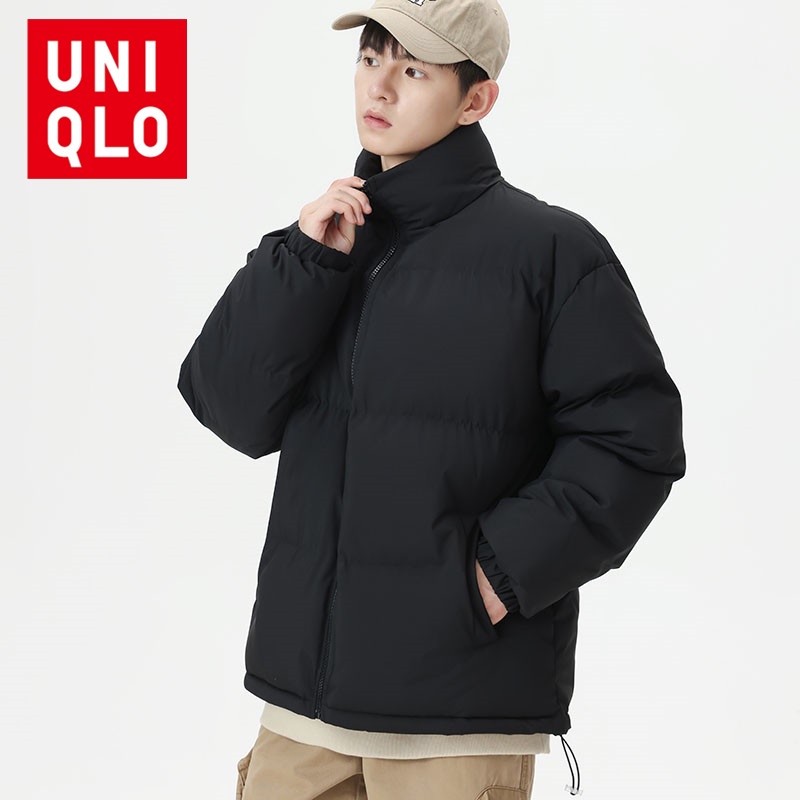 uniqlo-เสื้อแจ็กเก็ต-ผ้าฝ้าย-ทรงหลวม-ให้ความอบอุ่น-สําหรับผู้ชาย