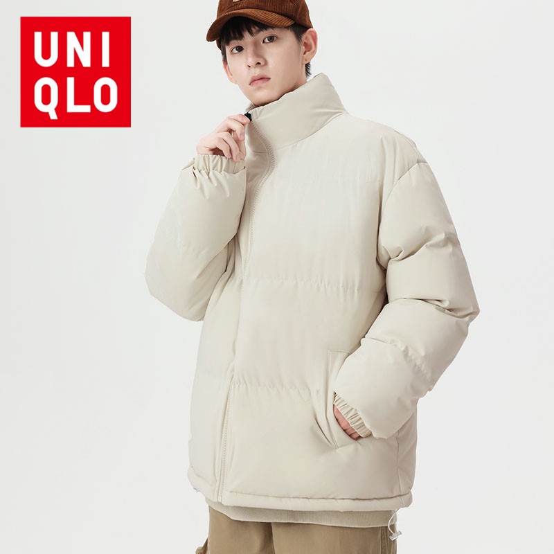 uniqlo-เสื้อแจ็กเก็ต-ผ้าฝ้าย-ทรงหลวม-ให้ความอบอุ่น-สําหรับผู้ชาย