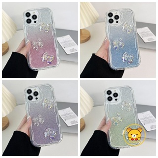 เคสโทรศัพท์มือถือ TPU นิ่ม ปิดด้านหลัง ลายผีเสื้อ แวววาว หลากสี สําหรับ Realme 11 Pro Plus 5G 10 Pro Plus 5G V23 Q5i 5G 2 Pro C1 U1