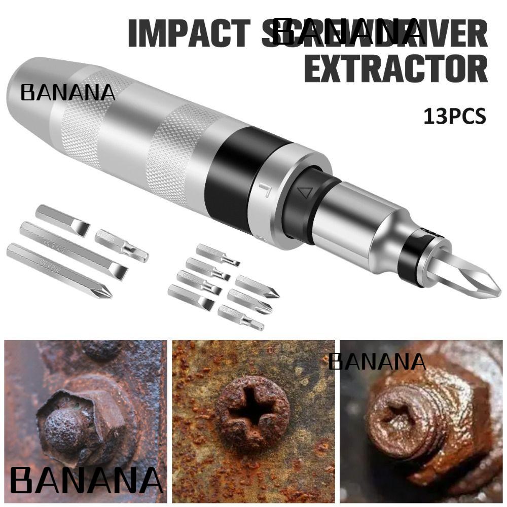 banana1-ไขควงกระแทก-45-steel-ชุดดอกสว่านสิ่ว-แบบพกพา-สําหรับซ่อมแซม